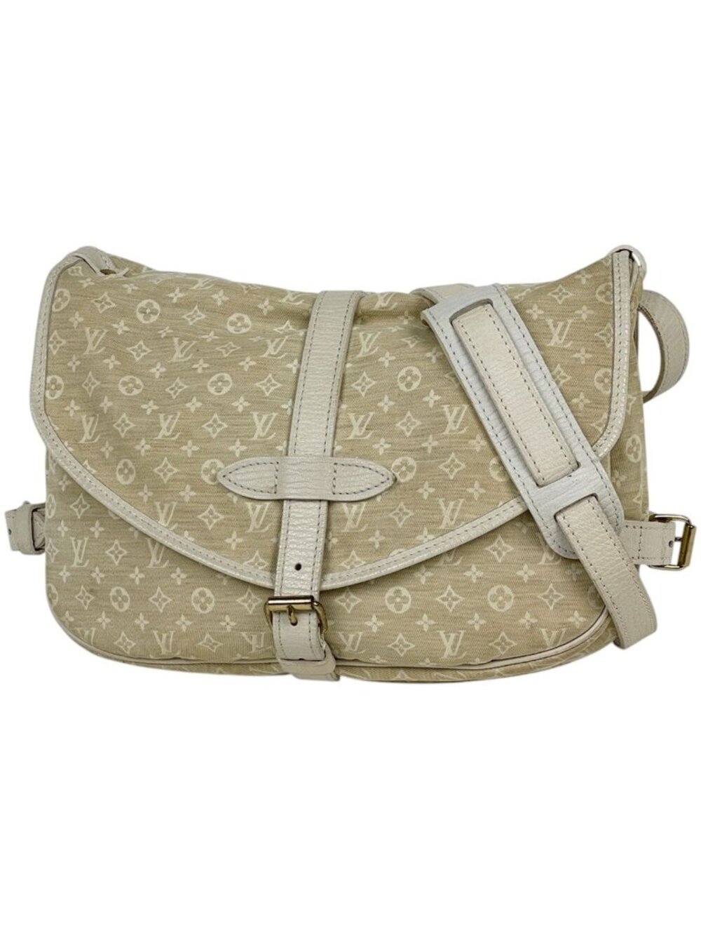 Louis Vuitton Saumur Shoulder Bag Monogram Mini Lin Dune